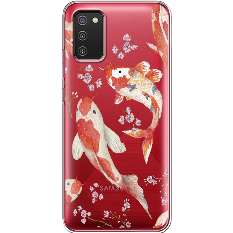 Прозрачный чехол BoxFace Samsung A025 Galaxy A02S Japanese Koi Fish