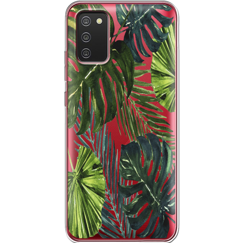 Прозрачный чехол BoxFace Samsung A025 Galaxy A02S Palm Tree