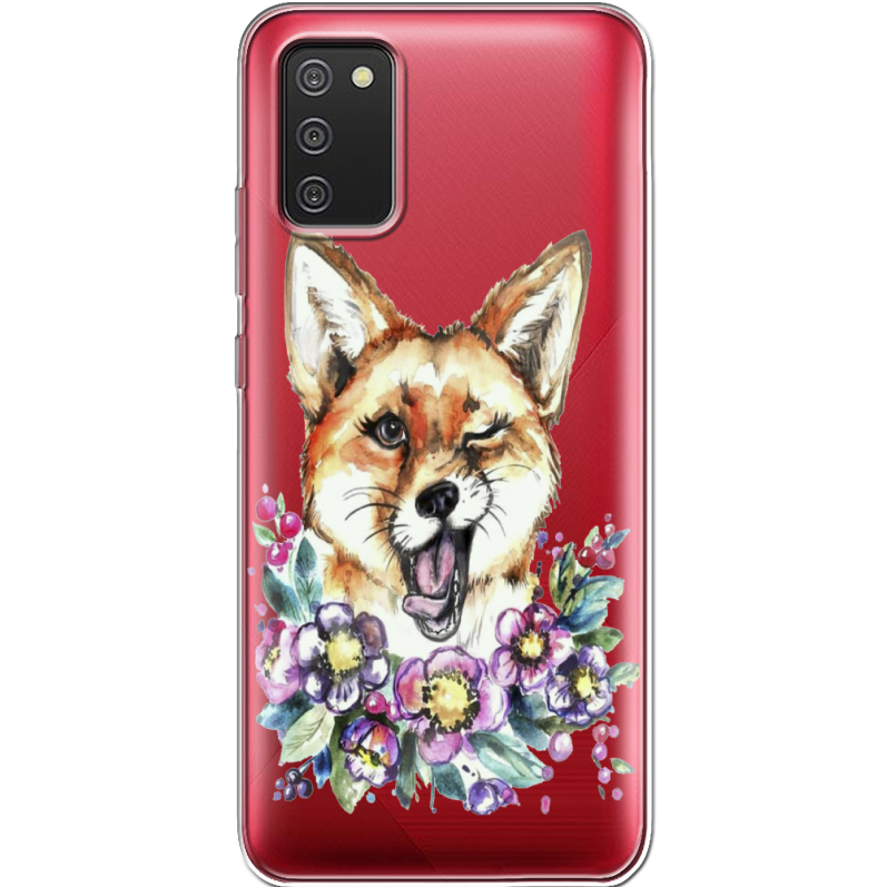 Прозрачный чехол BoxFace Samsung A025 Galaxy A02S Winking Fox