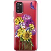 Прозрачный чехол BoxFace Samsung A025 Galaxy A02S My Bouquet