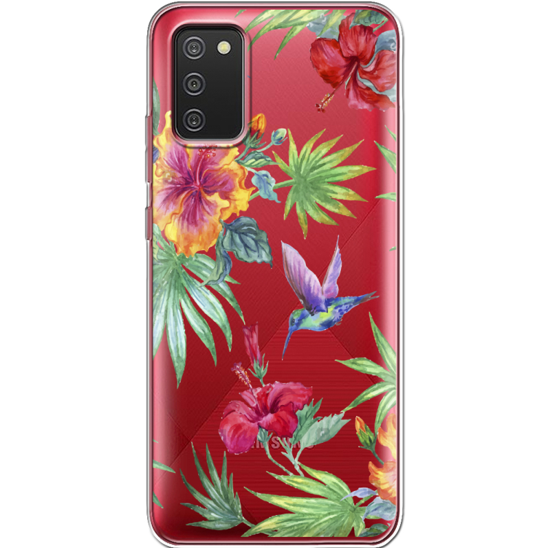 Прозрачный чехол BoxFace Samsung A025 Galaxy A02S Tropical