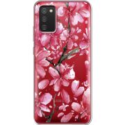 Прозрачный чехол BoxFace Samsung A025 Galaxy A02S Pink Magnolia