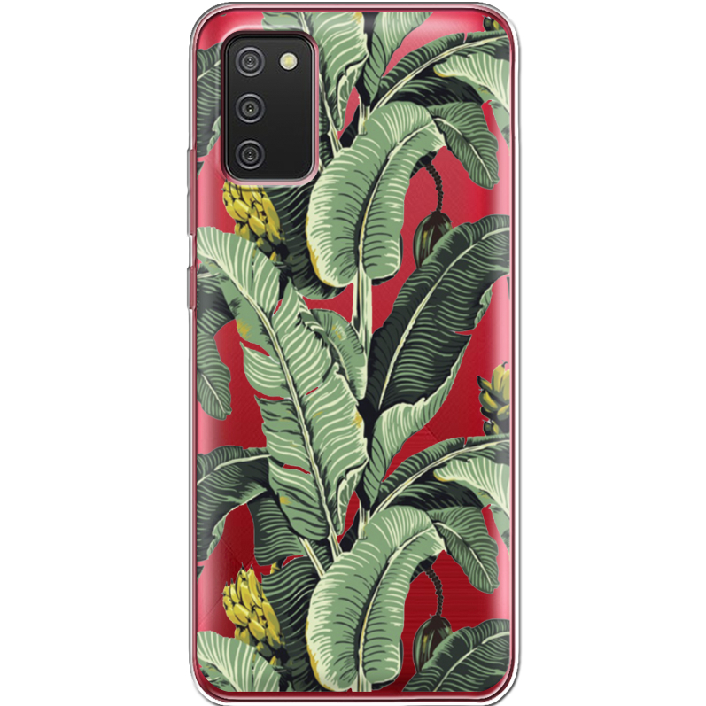 Прозрачный чехол BoxFace Samsung A025 Galaxy A02S Banana Leaves