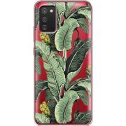 Прозрачный чехол BoxFace Samsung A025 Galaxy A02S Banana Leaves