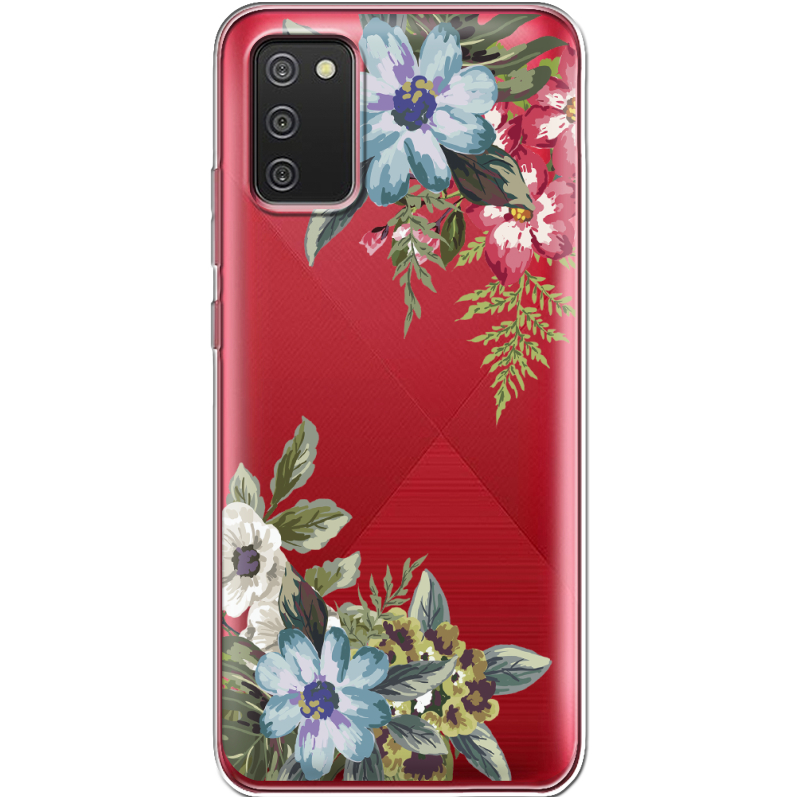 Прозрачный чехол BoxFace Samsung A025 Galaxy A02S Floral