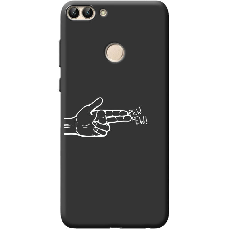 Черный чехол BoxFace Huawei P Smart Pew Pew