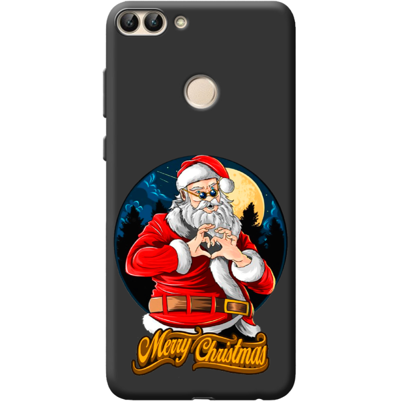 Черный чехол BoxFace Huawei P Smart Cool Santa