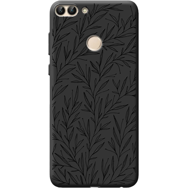 Черный чехол BoxFace Huawei P Smart Leaves