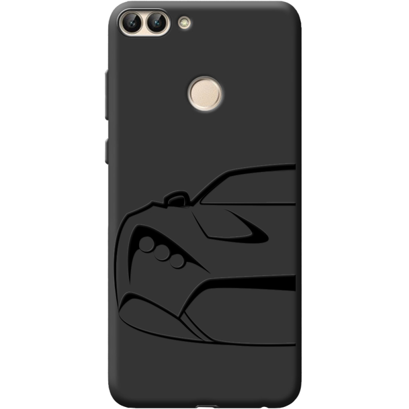 Черный чехол BoxFace Huawei P Smart Sportcar