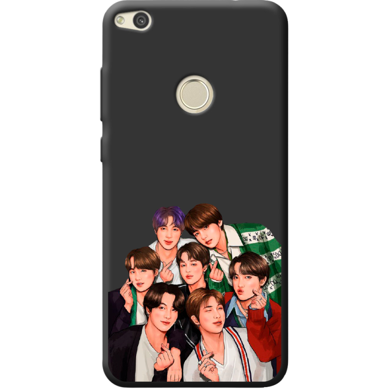 Черный чехол BoxFace Huawei P8 Lite 2017 BTS
