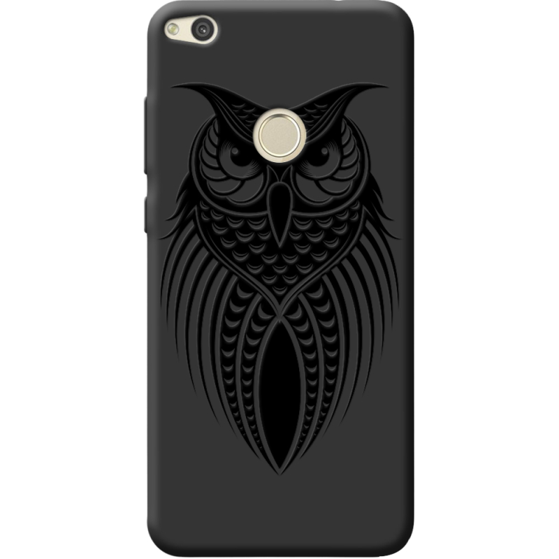Черный чехол BoxFace Huawei P8 Lite 2017 Owl