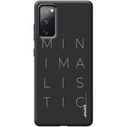 Черный чехол BoxFace Samsung G780 Galaxy S20 FE Minimalistic