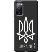 Черный чехол BoxFace Samsung G780 Galaxy S20 FE Тризуб монограмма ukraine