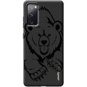 Черный чехол BoxFace Samsung G780 Galaxy S20 FE Grizzly Bear