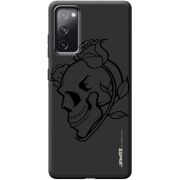 Черный чехол BoxFace Samsung G780 Galaxy S20 FE Skull and Roses