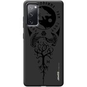 Черный чехол BoxFace Samsung G780 Galaxy S20 FE Hugin and Munin