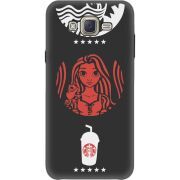 Черный чехол BoxFace Samsung J701 Galaxy J7 Neo Duos RedWhite Coffee