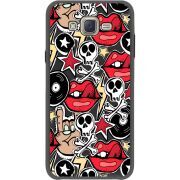 Черный чехол BoxFace Samsung J701 Galaxy J7 Neo Duos Rock Graffiti