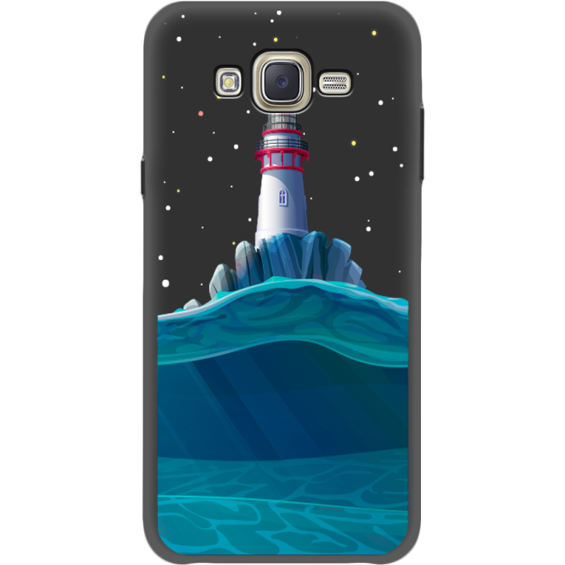 Черный чехол BoxFace Samsung J701 Galaxy J7 Neo Duos Lighthouse