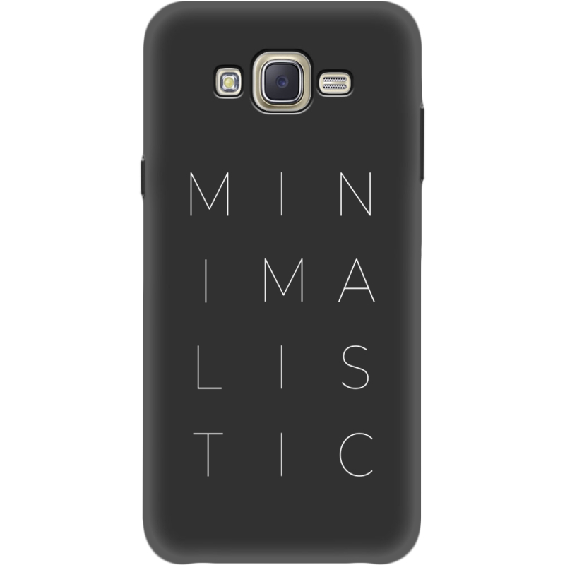 Черный чехол BoxFace Samsung J701 Galaxy J7 Neo Duos Minimalistic