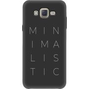 Черный чехол BoxFace Samsung J701 Galaxy J7 Neo Duos Minimalistic