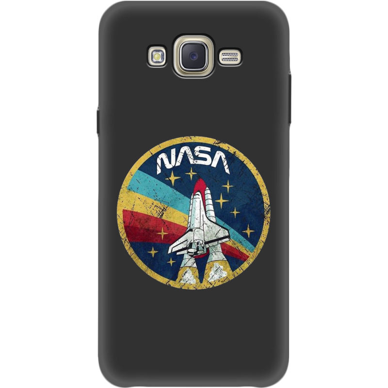 Черный чехол BoxFace Samsung J701 Galaxy J7 Neo Duos NASA