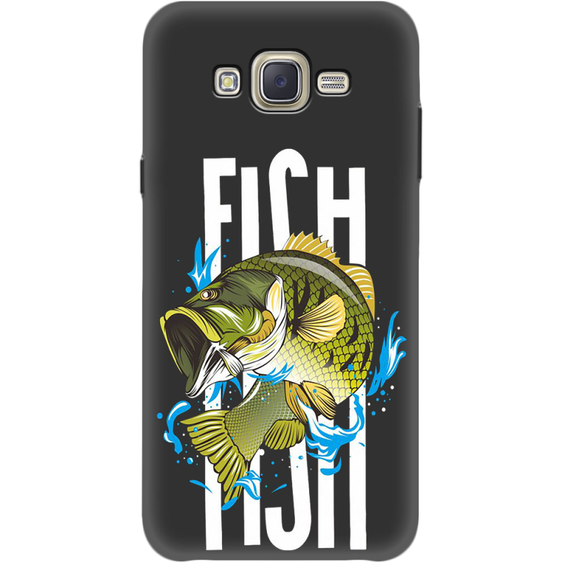 Черный чехол BoxFace Samsung J701 Galaxy J7 Neo Duos Fish