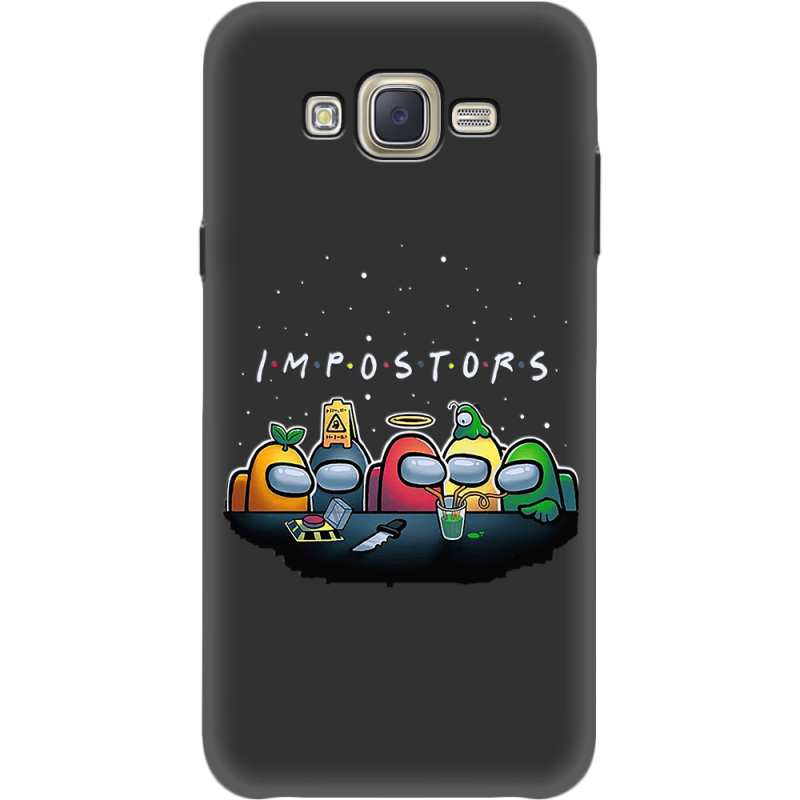 Черный чехол BoxFace Samsung J701 Galaxy J7 Neo Duos Among Us Impostors