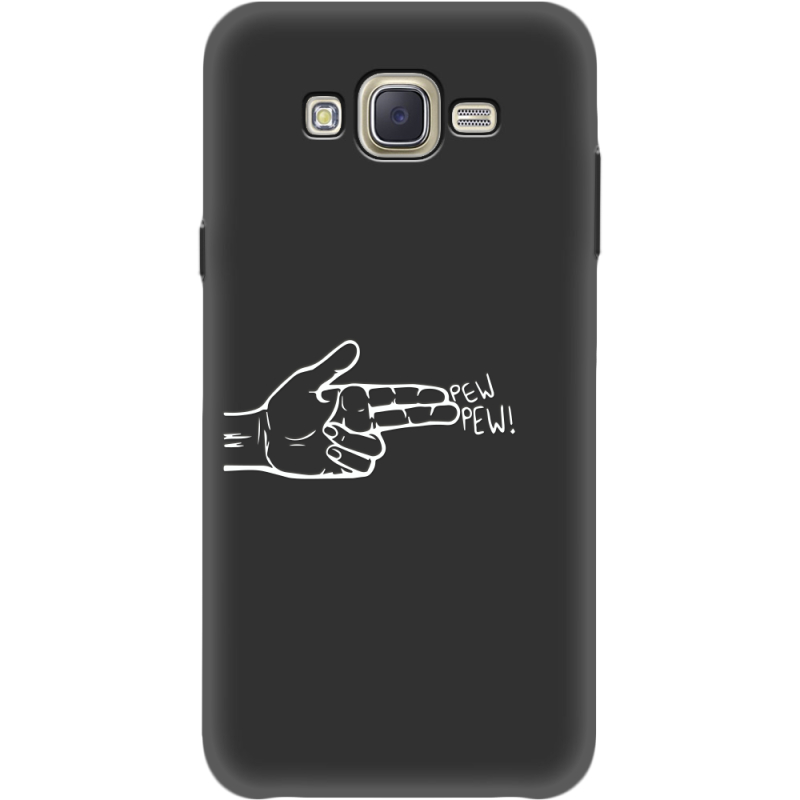Черный чехол BoxFace Samsung J701 Galaxy J7 Neo Duos Pew Pew