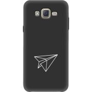 Черный чехол BoxFace Samsung J701 Galaxy J7 Neo Duos Paper Plane