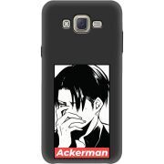 Черный чехол BoxFace Samsung J701 Galaxy J7 Neo Duos Attack On Titan - Ackerman