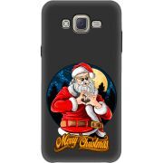 Черный чехол BoxFace Samsung J701 Galaxy J7 Neo Duos Cool Santa