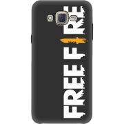 Черный чехол BoxFace Samsung J701 Galaxy J7 Neo Duos Free Fire White Logo