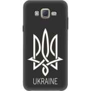 Черный чехол BoxFace Samsung J701 Galaxy J7 Neo Duos Тризуб монограмма ukraine