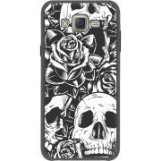 Черный чехол BoxFace Samsung J701 Galaxy J7 Neo Duos Skull and Roses