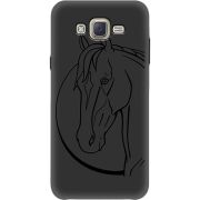 Черный чехол BoxFace Samsung J701 Galaxy J7 Neo Duos Horse
