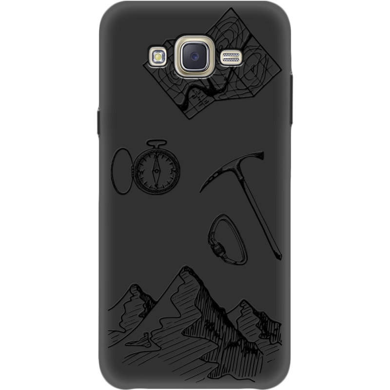 Черный чехол BoxFace Samsung J701 Galaxy J7 Neo Duos Mountains