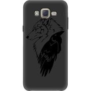 Черный чехол BoxFace Samsung J701 Galaxy J7 Neo Duos Wolf and Raven