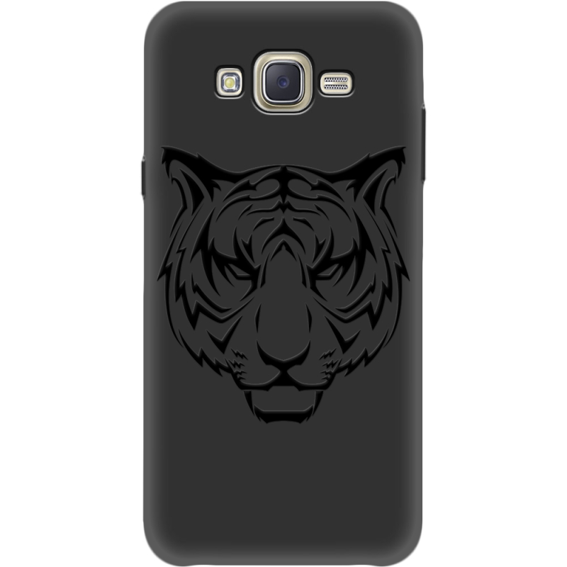 Черный чехол BoxFace Samsung J701 Galaxy J7 Neo Duos Tiger