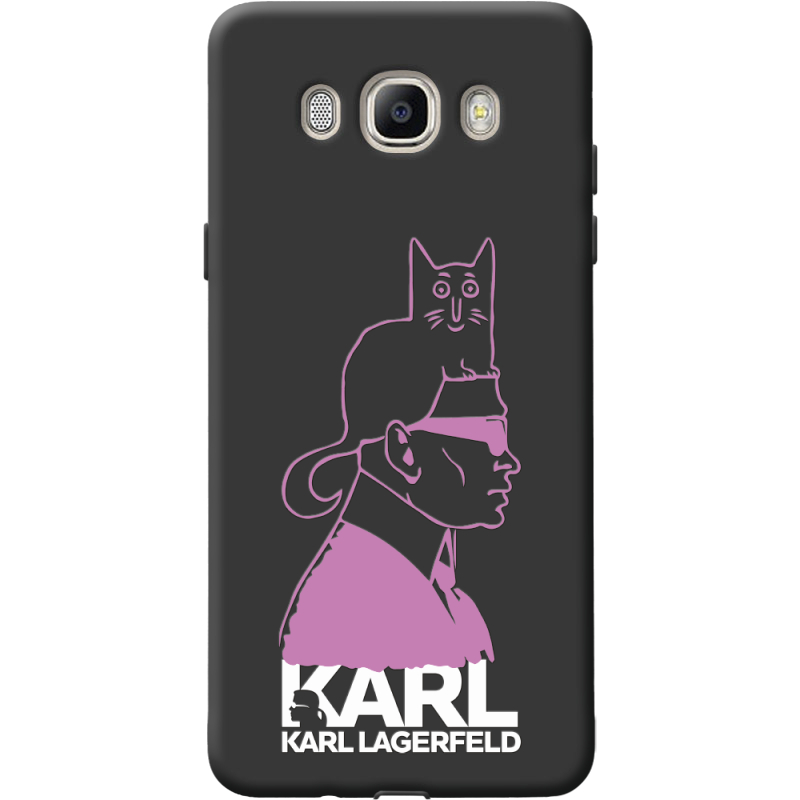 Черный чехол BoxFace Samsung J510 Galaxy J5 2016 Pink Karl