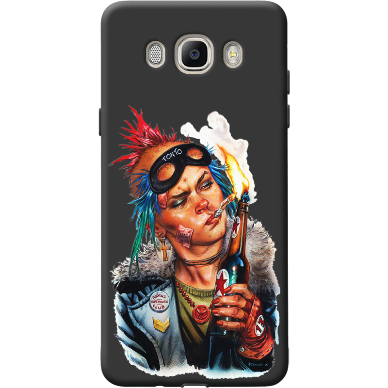 Черный чехол BoxFace Samsung J510 Galaxy J5 2016 Tanker Girl