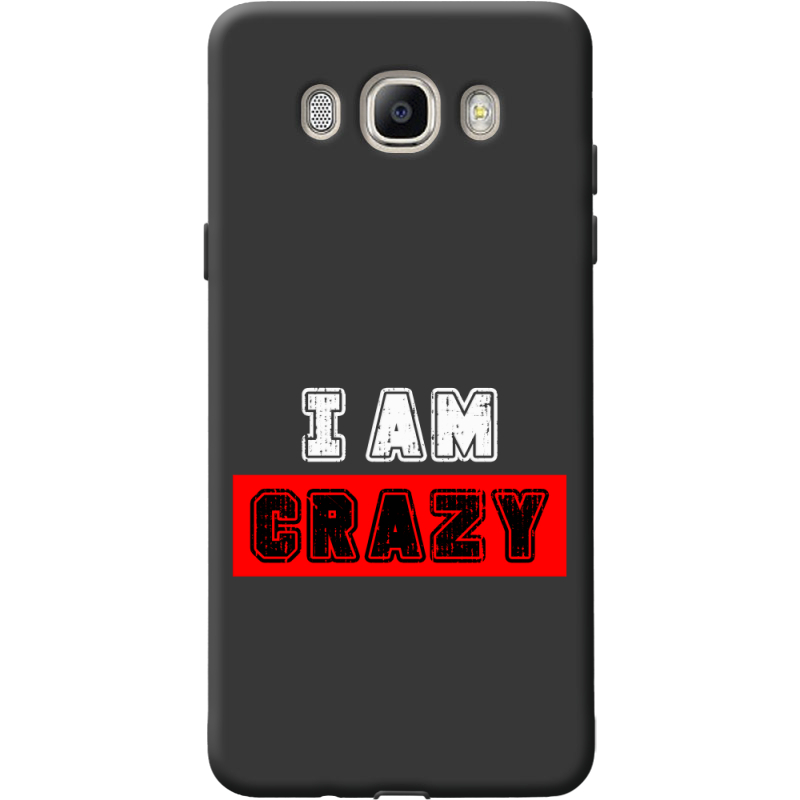 Черный чехол BoxFace Samsung J510 Galaxy J5 2016 I'm Crazy
