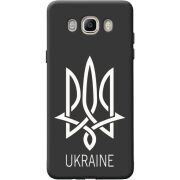 Черный чехол BoxFace Samsung J510 Galaxy J5 2016 Тризуб монограмма ukraine