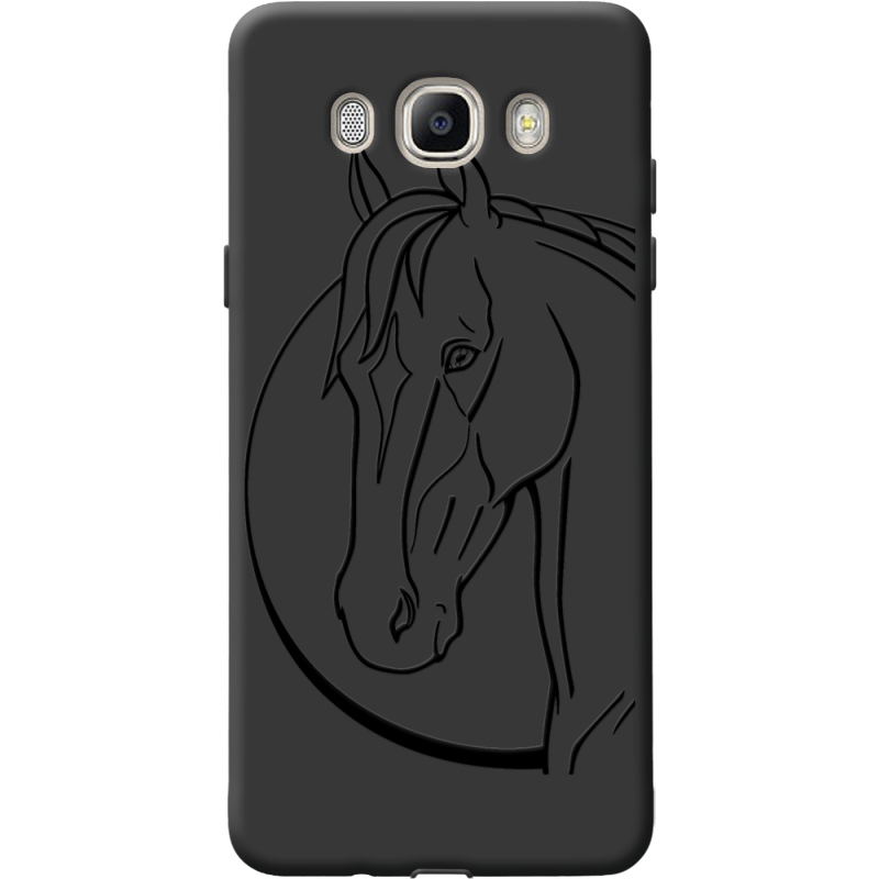 Черный чехол BoxFace Samsung J510 Galaxy J5 2016 Horse