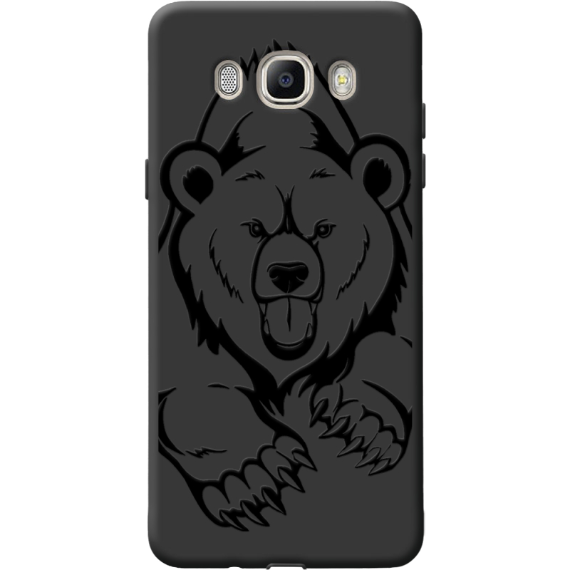 Черный чехол BoxFace Samsung J510 Galaxy J5 2016 Grizzly Bear