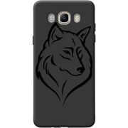 Черный чехол BoxFace Samsung J510 Galaxy J5 2016 Wolf