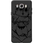 Черный чехол BoxFace Samsung J510 Galaxy J5 2016 Bear King