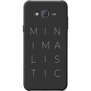 Черный чехол BoxFace Samsung J500H Galaxy J5 Minimalistic
