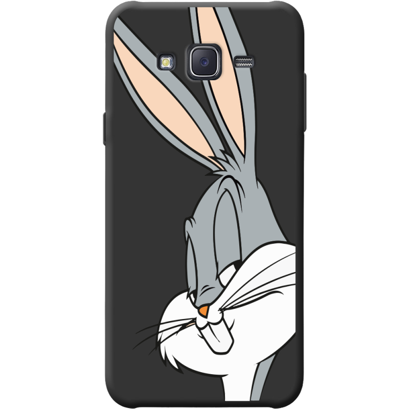 Черный чехол BoxFace Samsung J500H Galaxy J5 Lucky Rabbit
