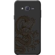 Черный чехол BoxFace Samsung J500H Galaxy J5 Chinese Dragon